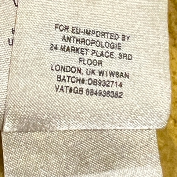 Anthropologie MOTH Cross Neck Chic Yellow Off-Shoulder Sweater XS - Picture 9 of 12